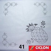 Cargar imagen en el visor de la galería, Tela para Bordar Blanca 60cm x 60cm