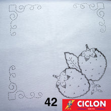 Cargar imagen en el visor de la galería, Tela para Bordar Blanca 60cm x 60cm