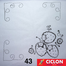 Cargar imagen en el visor de la galería, Tela para Bordar Blanca 60cm x 60cm