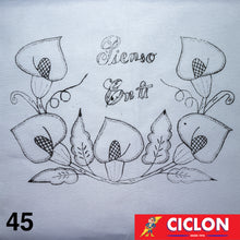 Cargar imagen en el visor de la galería, Tela para Bordar Blanca 60cm x 60cm