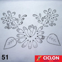 Cargar imagen en el visor de la galería, Tela para Bordar Blanca 60cm x 60cm