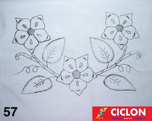 Cargar imagen en el visor de la galería, Tela para Bordar Blanca 60cm x 60cm