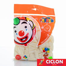 Cargar imagen en el visor de la galería, Globos Payaso de Latex #12 bolsa con 100 piezas
