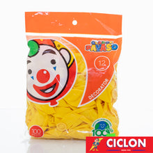 Cargar imagen en el visor de la galería, Globos Payaso de Latex #12 bolsa con 100 piezas