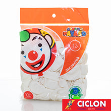 Cargar imagen en el visor de la galería, Globos Payaso de Latex #12 bolsa con 100 piezas