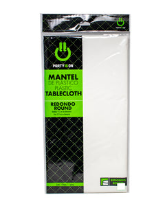 Mantel Redondo de Plastico Para Fiestas