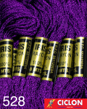 Cargar imagen en el visor de la galería, Hilo Iris para Bordar 100% Rayon Madeja 8m Colores 500-599
