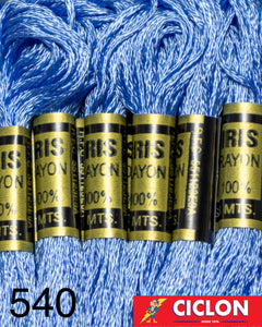 Hilo Iris para Bordar 100% Rayon Madeja 8m Colores 500-599