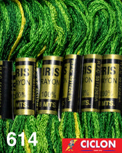 Cargar imagen en el visor de la galería, Hilo Iris para Bordar 100% Rayon Madeja 8m Colores 600-625
