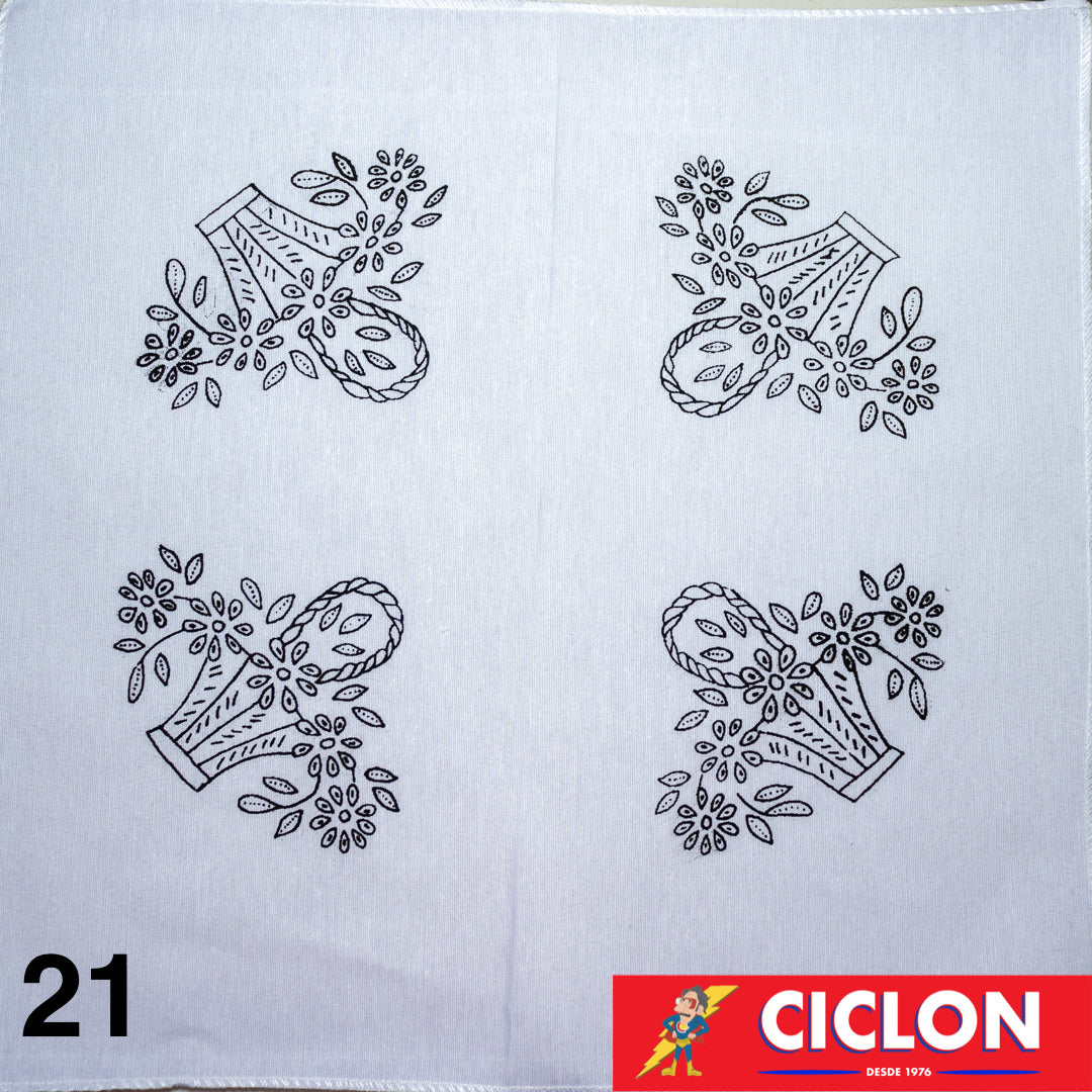 Tela para Bordar Blanca 45cm x 50cm – Ciclón de Saldos de Tijuana