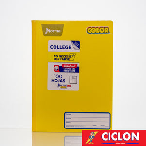 Cuaderno College Cosido Cuadro Chico Norma color