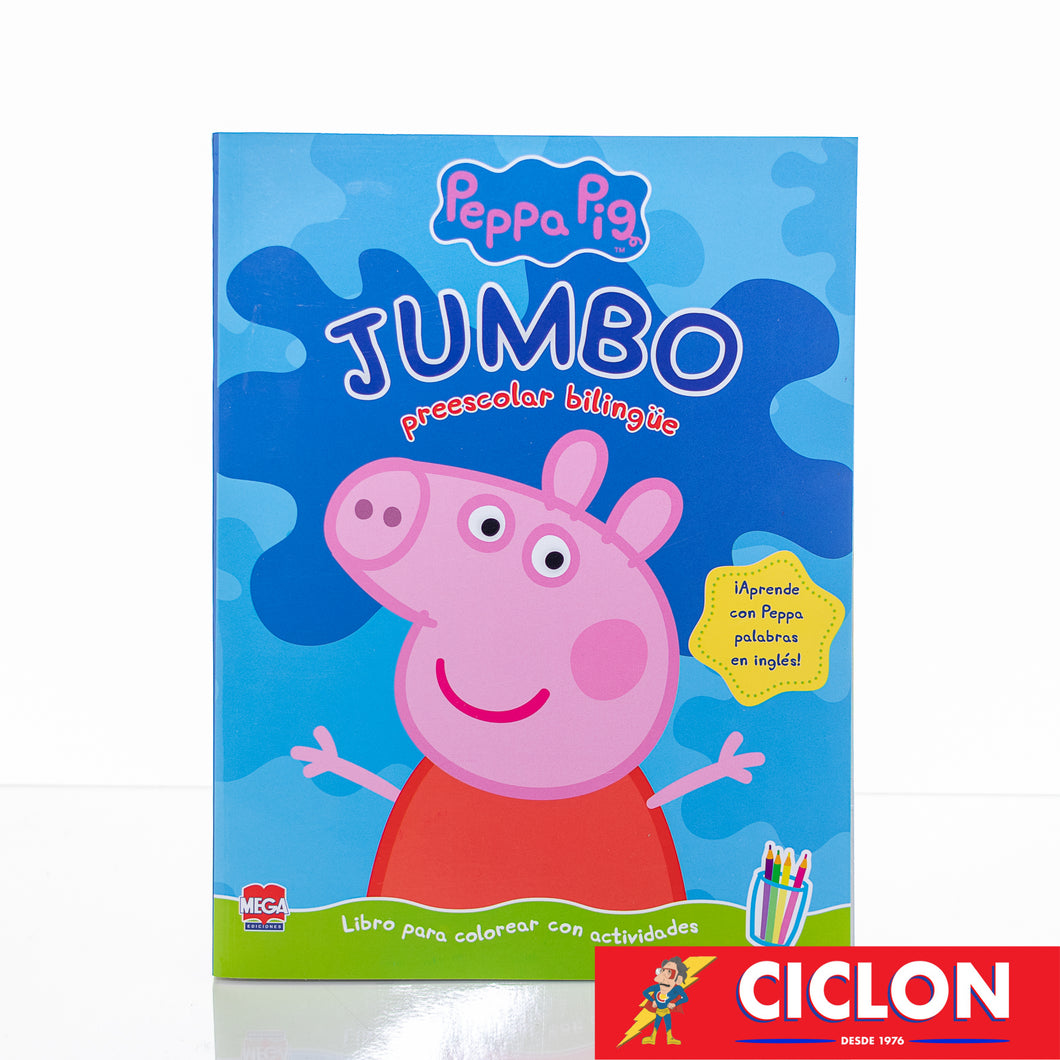 Libro Jumbo Peppa Pig Preescolar Bilingue Larousse